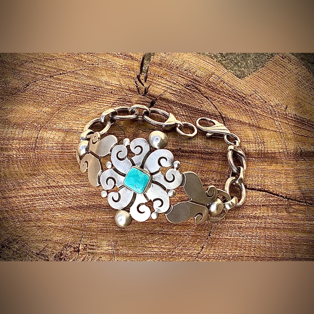 Heavy Sterling Bracelet, Up To 6 3/4” Wrist